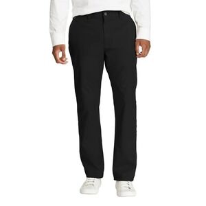 NWT EDDIE BAUER Canvas Utility Pants Stretch Black Mens Size 40 X 32
